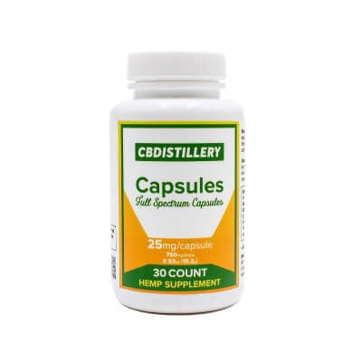 25mg CBD Capsules, 30 count